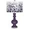 Quixotic Plum Mosaic Giclee Apothecary Table Lamp