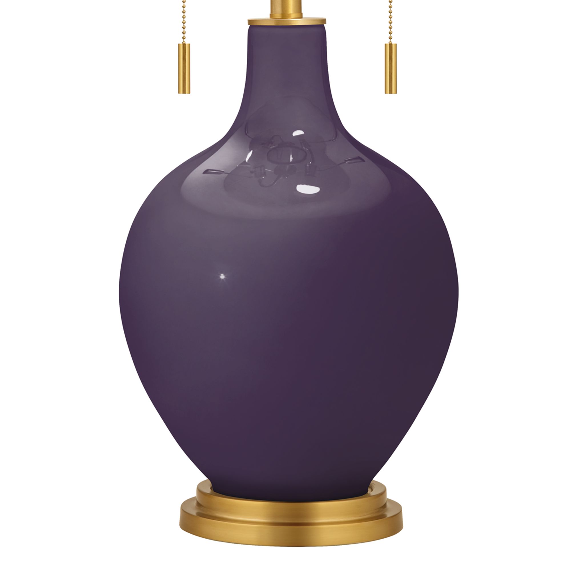 Image 3 Quixotic Plum Toby Brass Accents Table Lamp more views