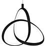 6_Quoize lIlloria 7 1/2" Wide Matte Black LED Mini Pendant more views