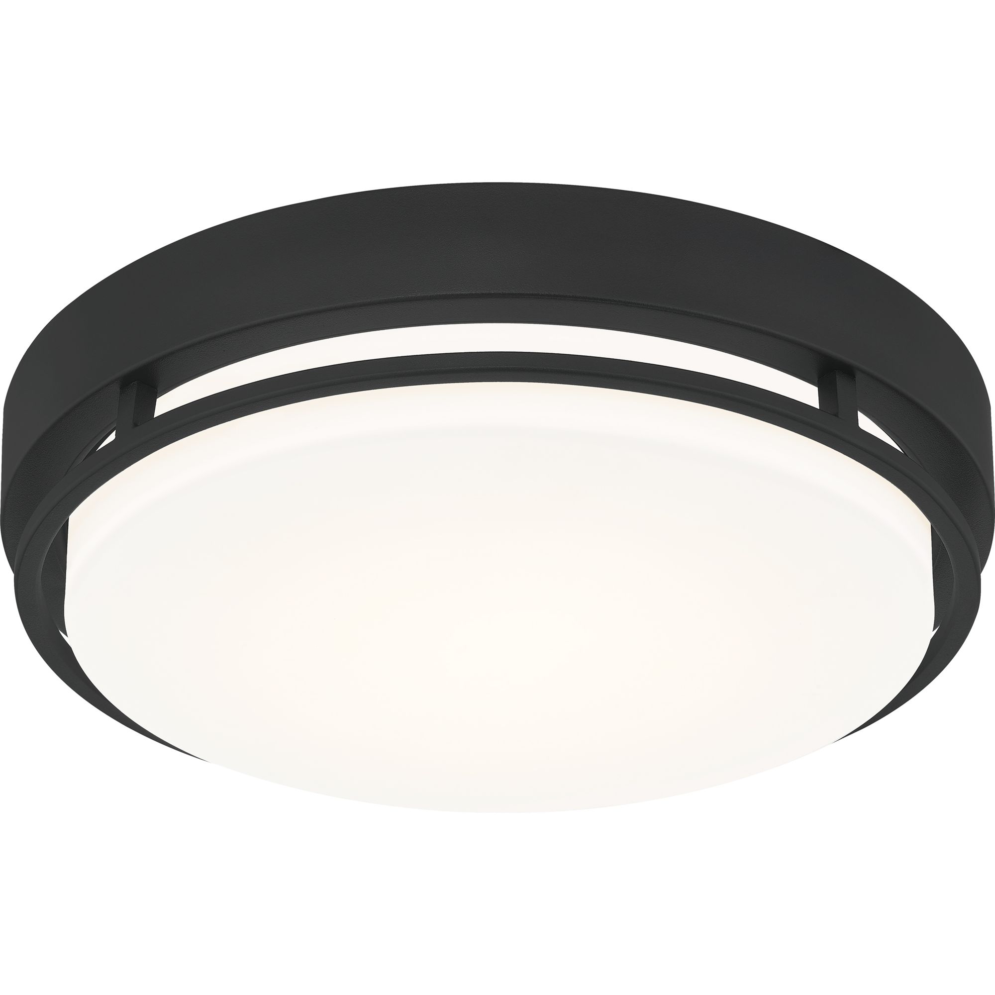 Thumbnail3 of Quoizel 14" Wide Earth Black LED Ceiling Light more views