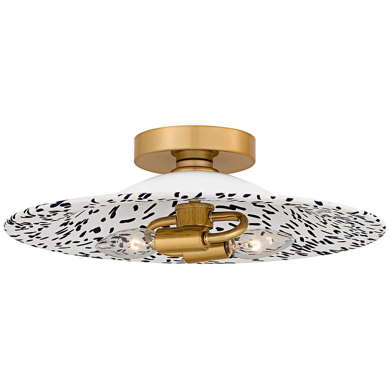 Image 1 Quoizel 15 3/4" Wide Light Gold 2-Light Ceiling Light