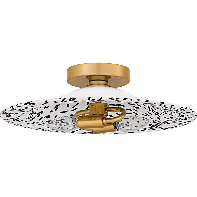 Image 2 Quoizel 15 3/4" Wide Light Gold 2-Light Ceiling Light more views
