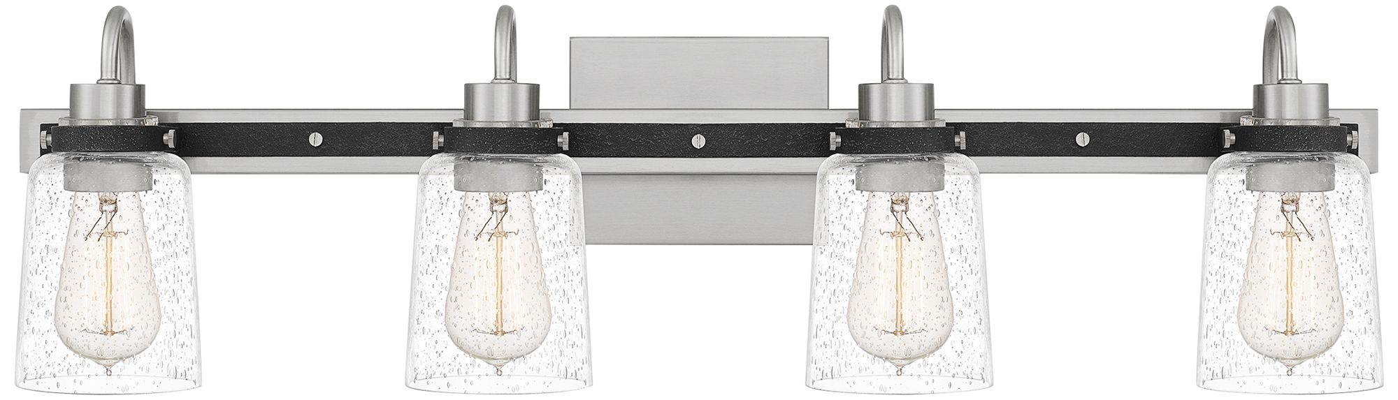 Quoizel 30.8" Wide Brushed Nickel Industrial Modern Bath Light - #325A2 ...