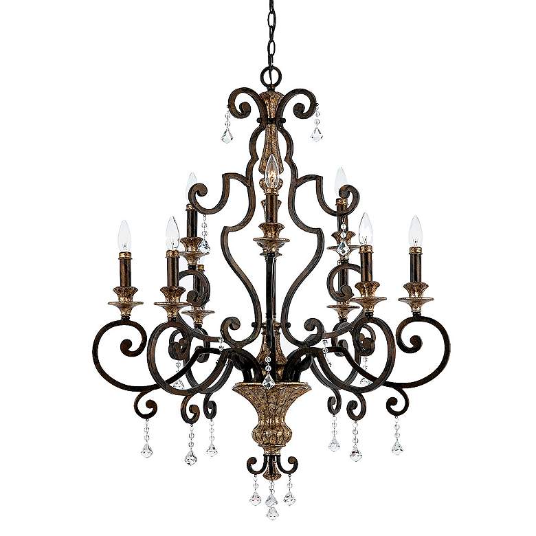 Image 2 Quoizel 32" Wide Marquette Two Tier Traditional Chandelier
