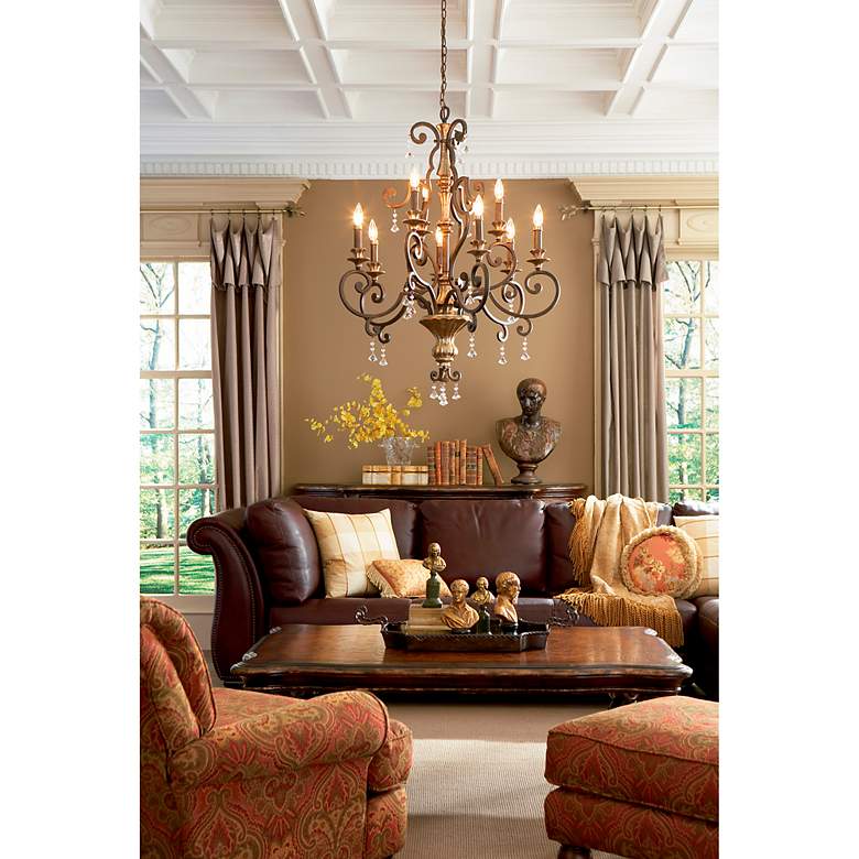 Image 3 Quoizel 32" Wide Marquette Two Tier Traditional Chandelier more views