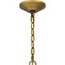 6_Quoizel Aberdale 18 1/2" Wide Aged Brass White Lustre Pendant Light more views