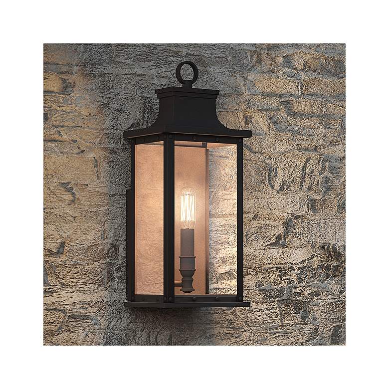 Image 2 Quoizel Abernathy 15 1/2 inch High Old Bronze Outdoor Wall Light