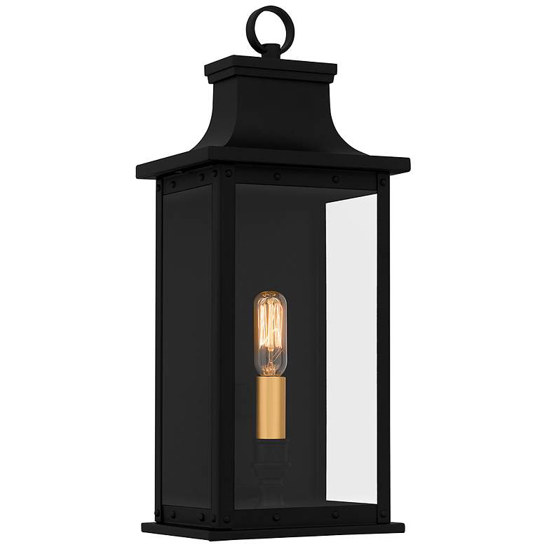 Image 3 Quoizel Abernathy 15 1/2"H Matte Black Outdoor Wall Light