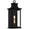 Quoizel Abernathy 15 1/2"H Matte Black Outdoor Wall Light