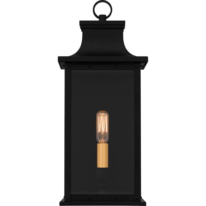 Image 5 Quoizel Abernathy 15 1/2"H Matte Black Outdoor Wall Light more views