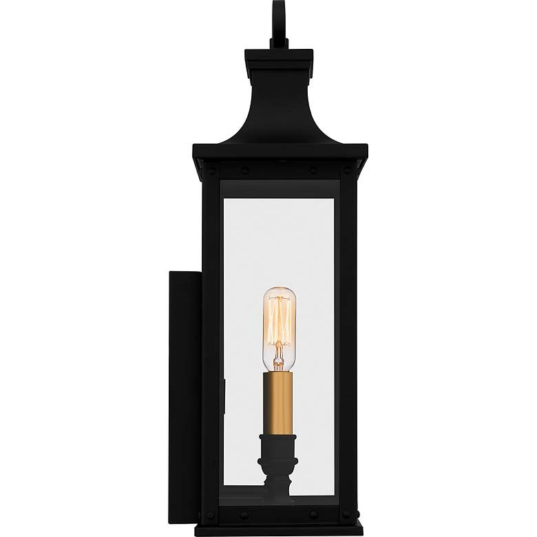 Image 6 Quoizel Abernathy 15 1/2"H Matte Black Outdoor Wall Light more views