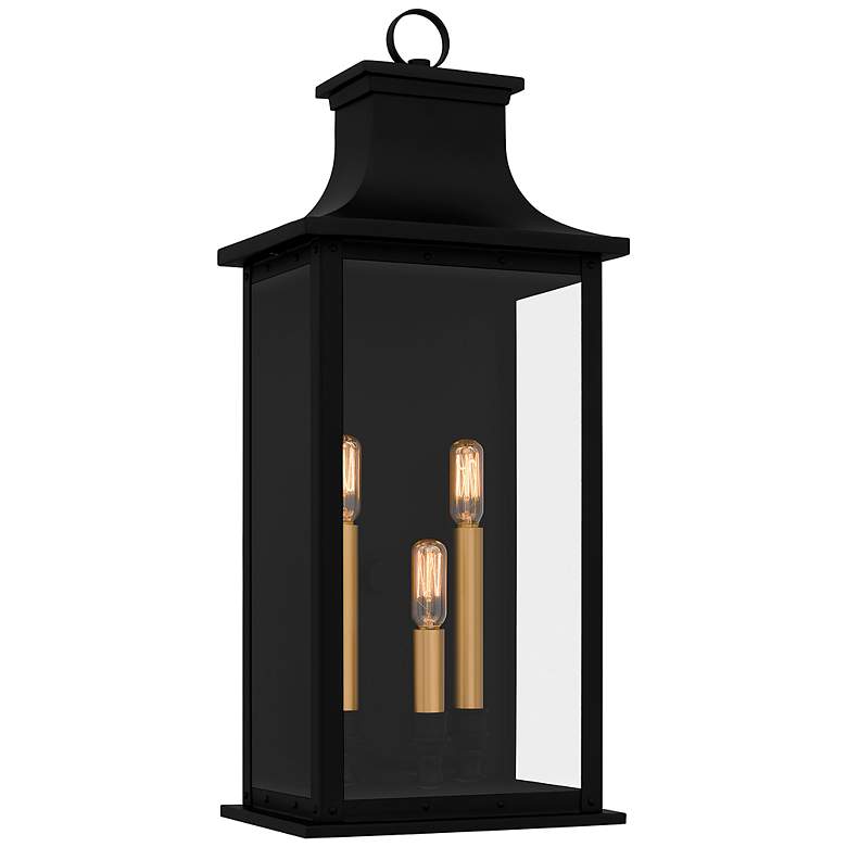 Image 2 Quoizel Abernathy 22 1/2"H Matte Black Outdoor Wall Light
