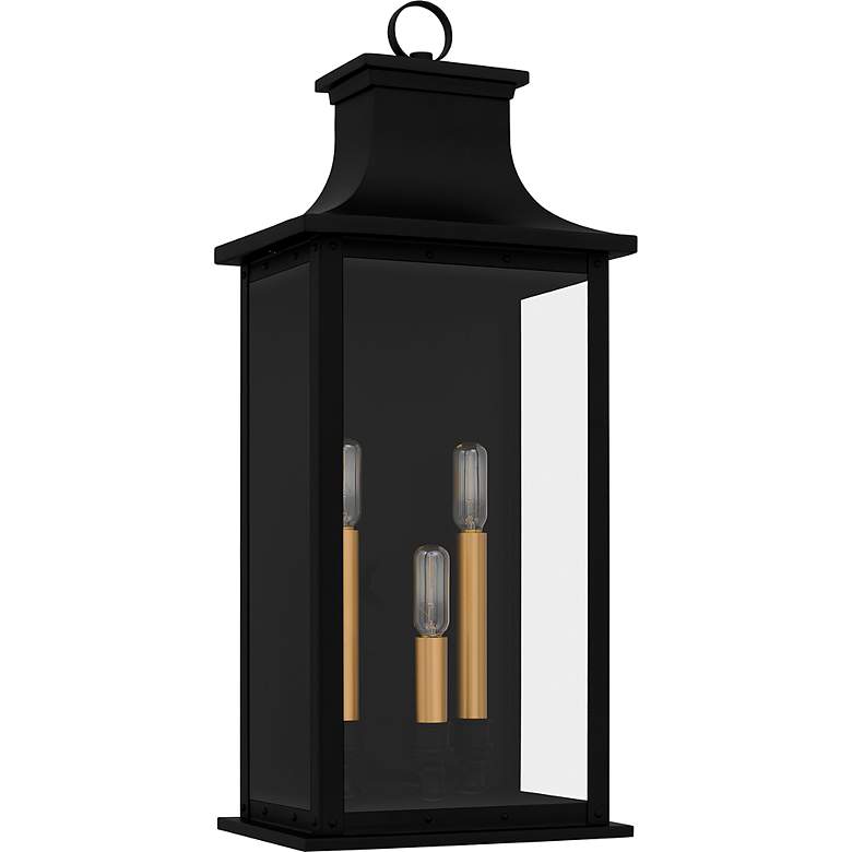 Image 3 Quoizel Abernathy 22 1/2"H Matte Black Outdoor Wall Light more views