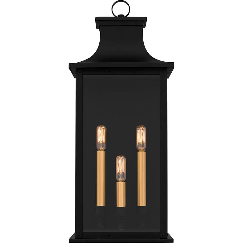 Image 4 Quoizel Abernathy 22 1/2"H Matte Black Outdoor Wall Light more views