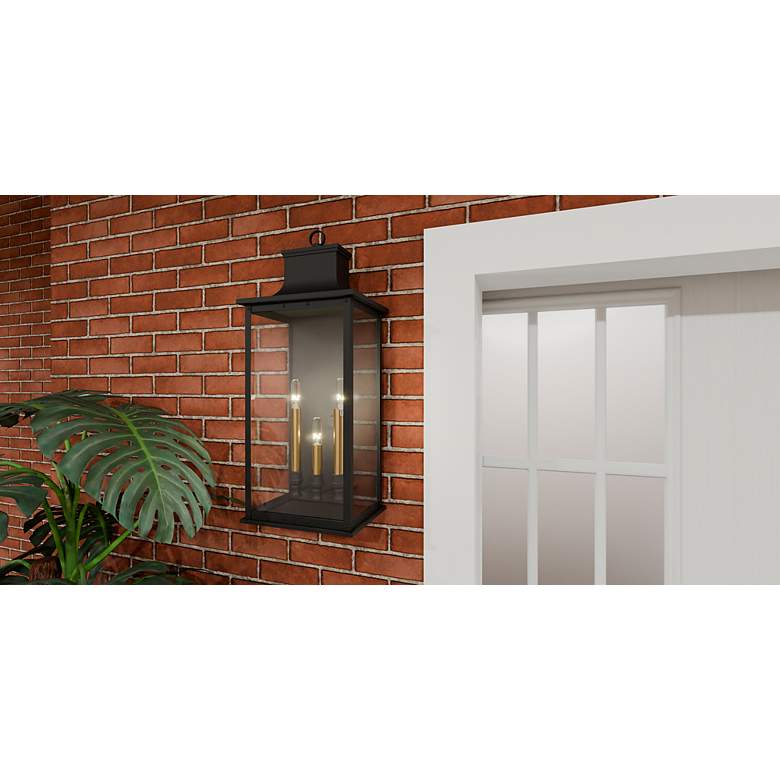 Image 7 Quoizel Abernathy 22 1/2"H Matte Black Outdoor Wall Light more views