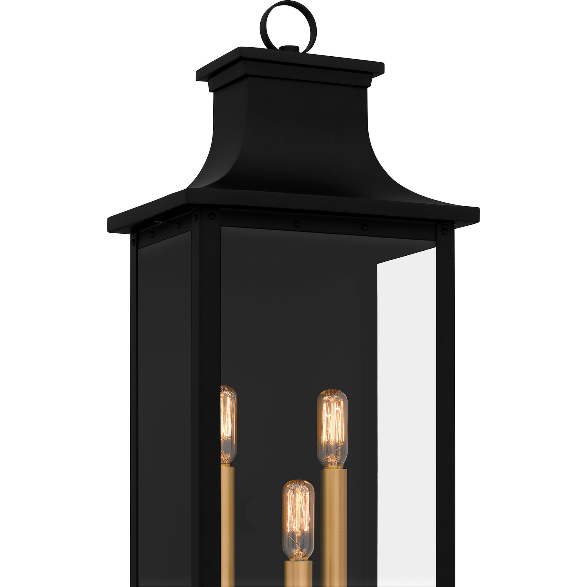 Quoizel Abernathy 22 1/2"H Matte Black Outdoor Wall Light