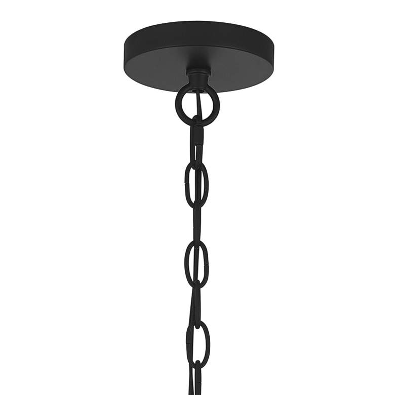 Image 4 Quoizel Abner 12" Wide Matte Black Mini Pendant more views