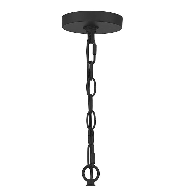 Image 4 Quoizel Abner 14 inch Wide Matte Black 3-Light Pendant more views