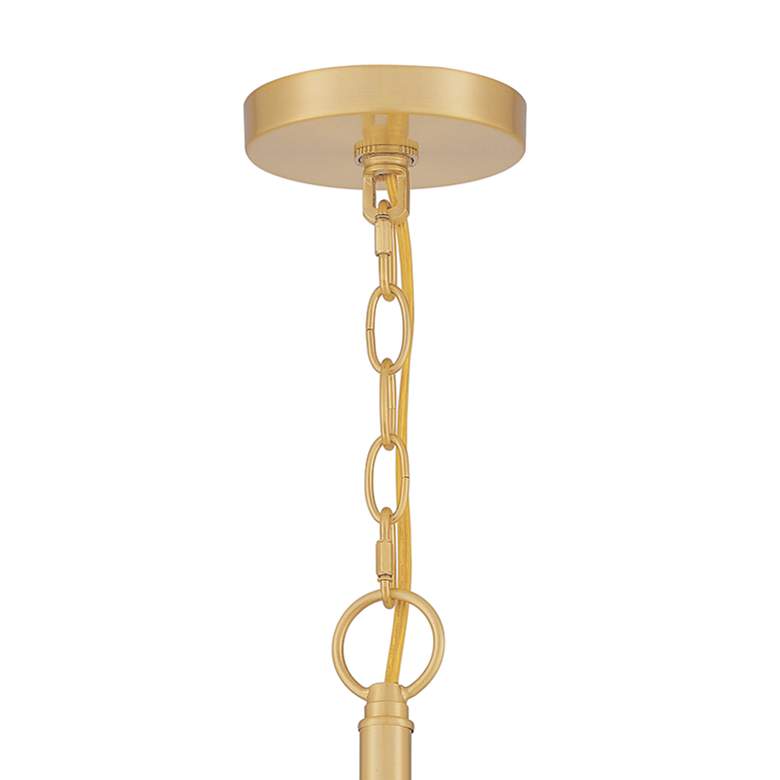 Image 4 Quoizel Abner 18 inch Wide Aged Brass 5-Light Chandelier more views