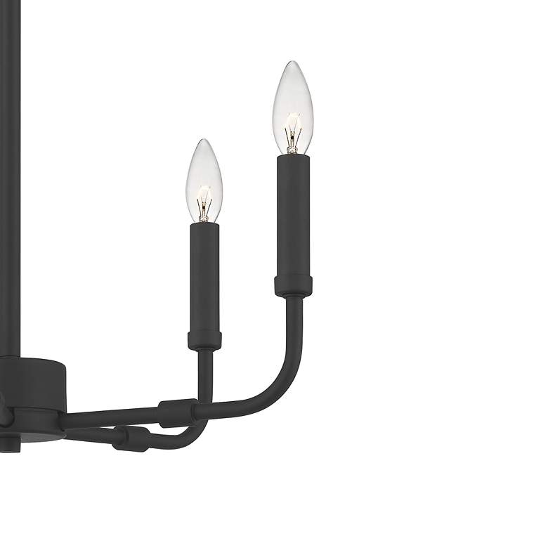 Image 5 Quoizel Abner 18" Wide Matte Black 5-Light Candelabra Chandelier more views