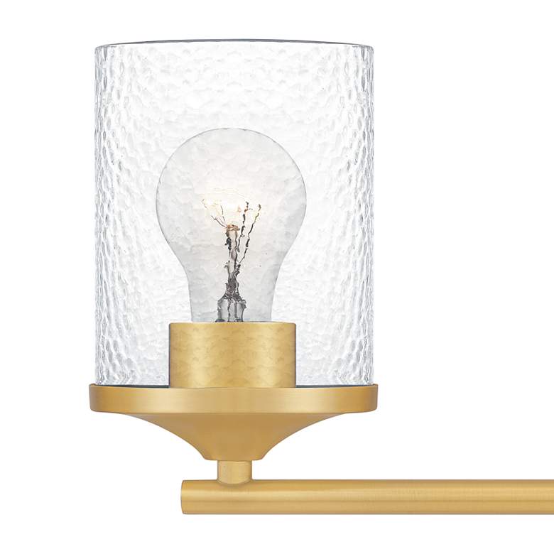 Image 2 Quoizel Abner 21" Wide Aged Brass 3-Light Bath Light more views