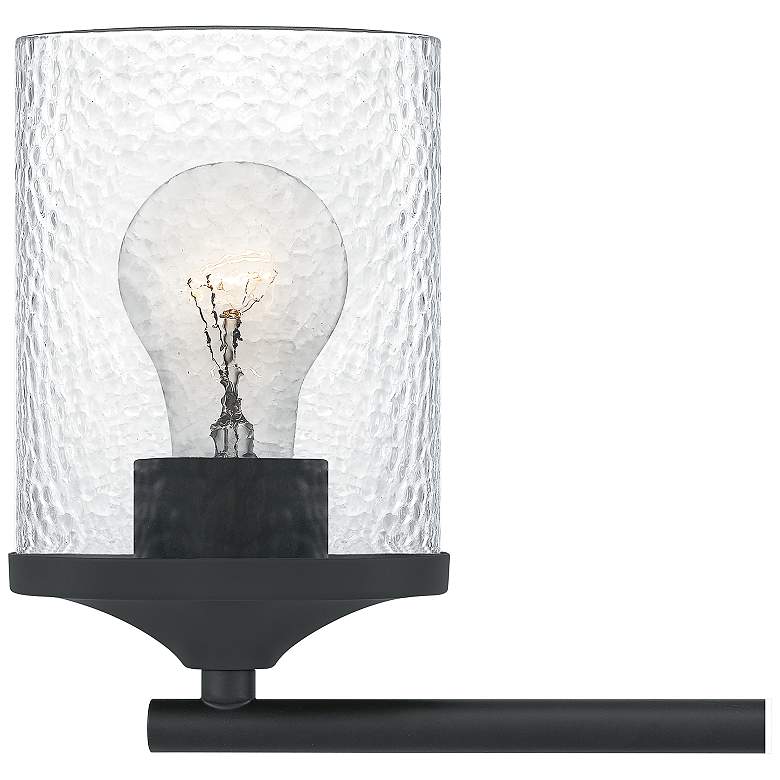 Image 2 Quoizel Abner 28" Wide Matte Black 4-Light Bath Light more views