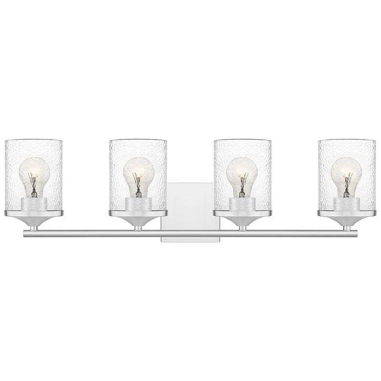 Image 1 Quoizel Abner 28" Wide Polished Chrome 4-Light Bath Light