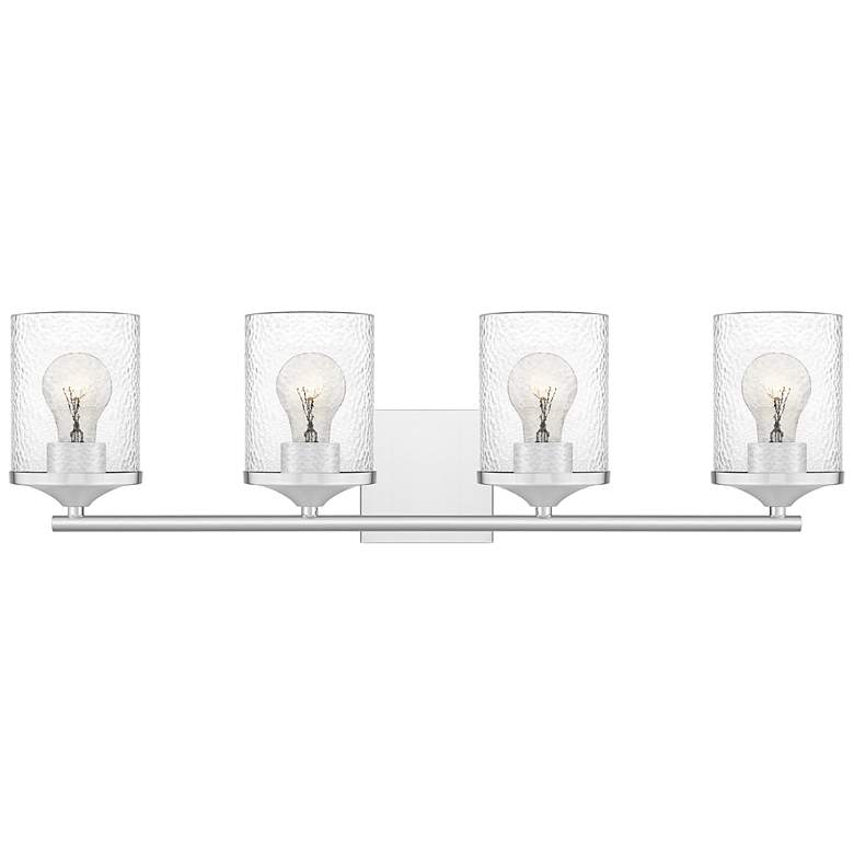 Image 1 Quoizel Abner 28 inch Wide Polished Chrome 4-Light Bath Light