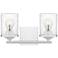 Quoizel Abner 7 3/4"H Polished Chrome 2-Light Wall Sconce