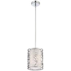 Quoizel Abode 8" Wide Polished Chrome Mini Pendant