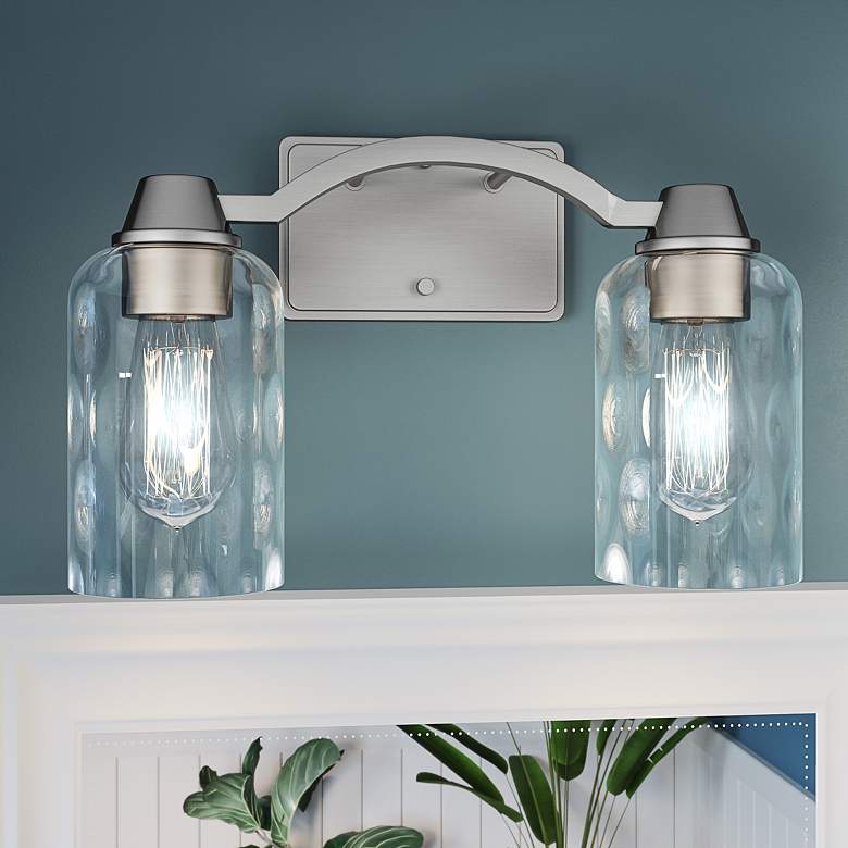 Image 2 Quoizel Acacia 14" Wide Brushed Nickel Bath Light