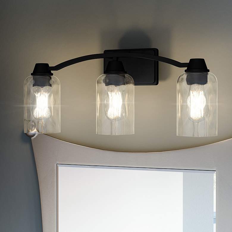 Image 1 Quoizel Acacia 21 1/2" Wide Matte Black Bath Light