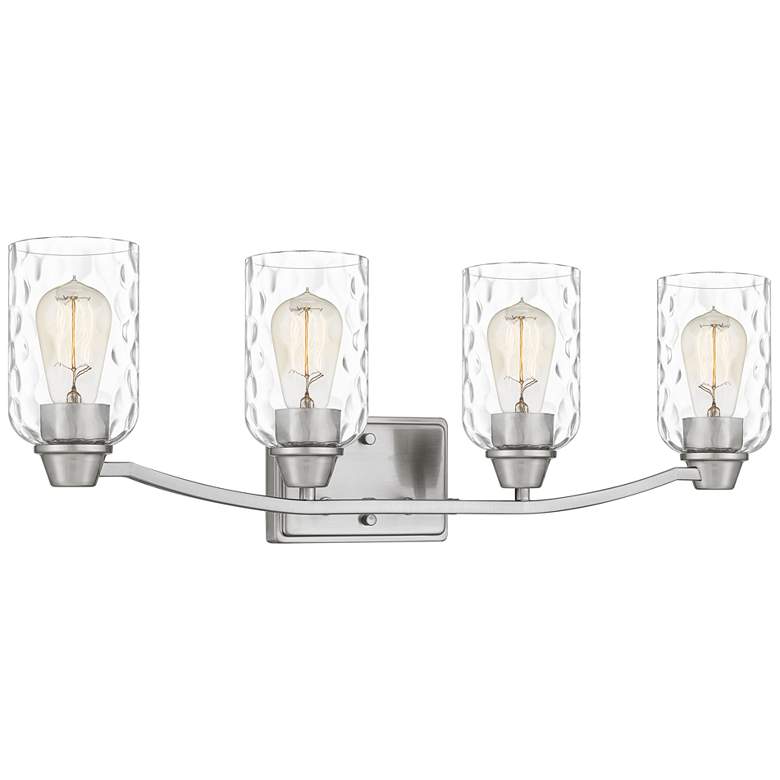 Image 3 Quoizel Acacia 28" Wide Brushed Nickel Bath Light