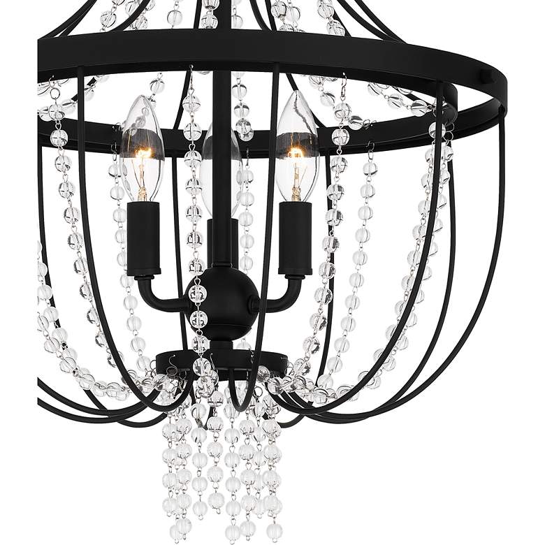 Image 6 Quoizel Adelaide 16" Wide Matte Black 3-Light Ceiling Light more views