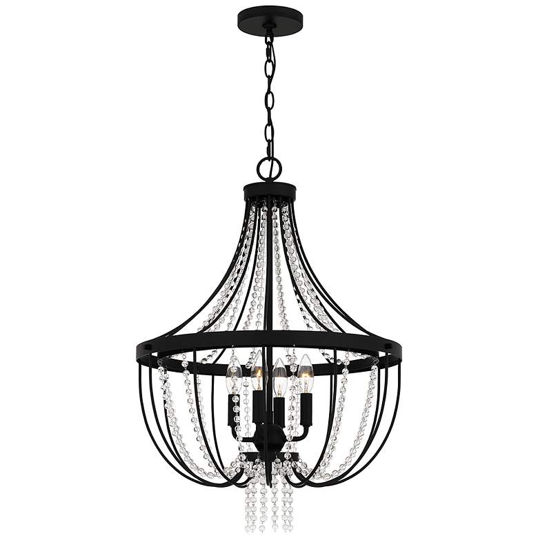 Image 3 Quoizel Adelaide 20 1/4" Wide Matte Black 4-Light Pendant