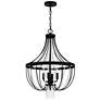 3_Quoizel Adelaide 20 1/4" Wide Matte Black 4-Light Pendant