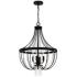 Quoizel Adelaide 20 1/4" Wide Matte Black 4-Light Pendant