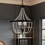 2_Quoizel Adelaide 20 1/4" Wide Matte Black 4-Light Pendant