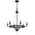 Quoizel Adelaide 26" Wide Matte Black 6-Light Chandelier