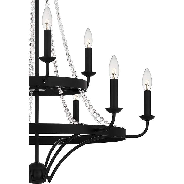 Image 7 Quoizel Adelaide 30" Wide Matte Black 9-Light Chandelier more views