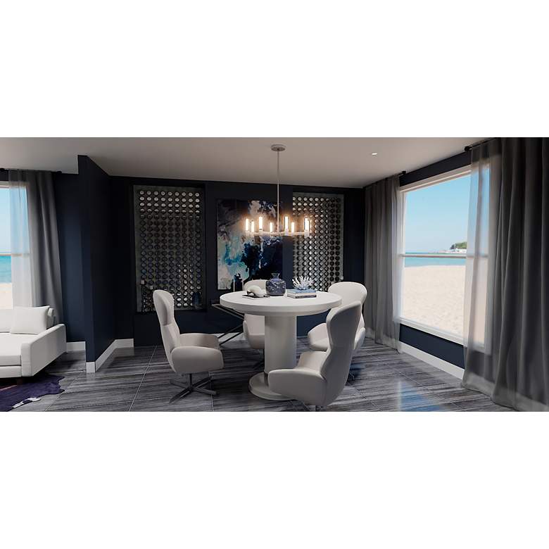 Image 3 Quoizel Adler 30" Wide LED Brushed Nickel Modern Chandelier more views