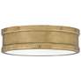 Quoizel Ahoy 12 3/4" Wide Nautical Weathered Brass LED Ceiling Light
