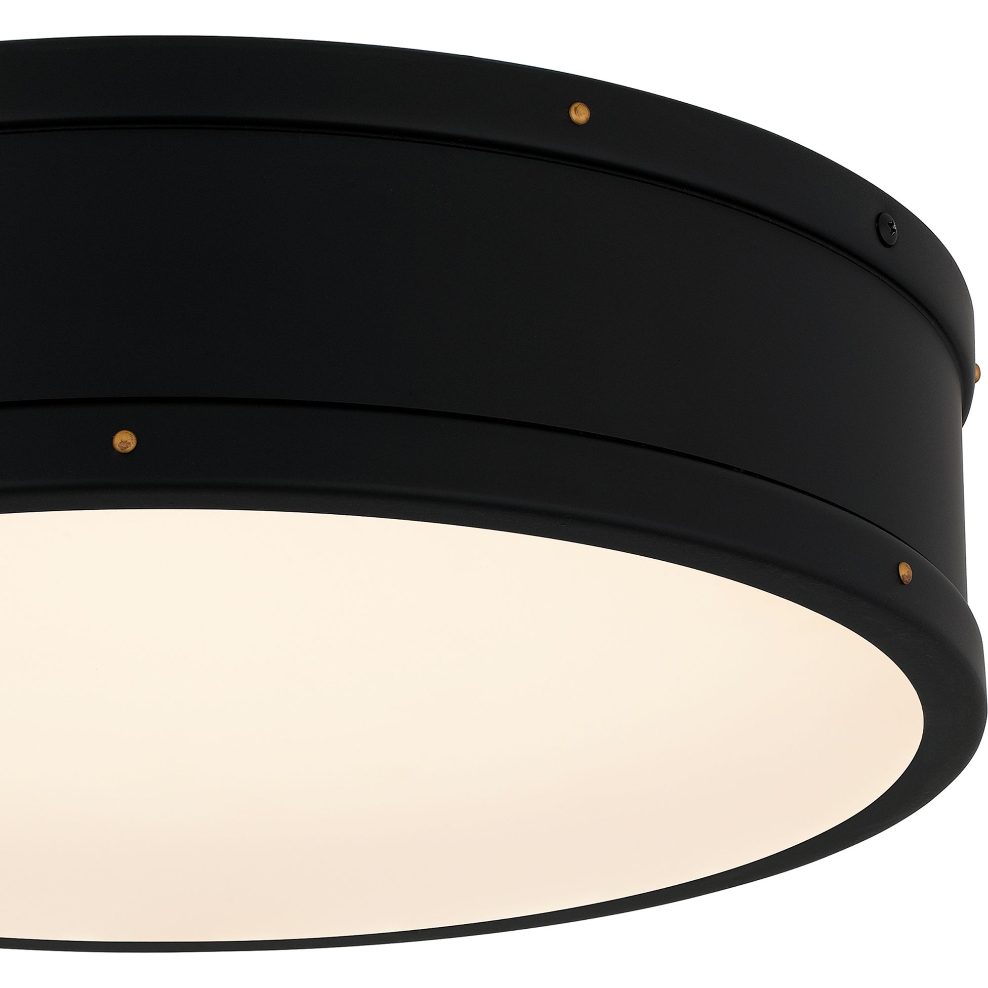 Quoizel Ahoy 16" Wide Matte Black LED Ceiling Light