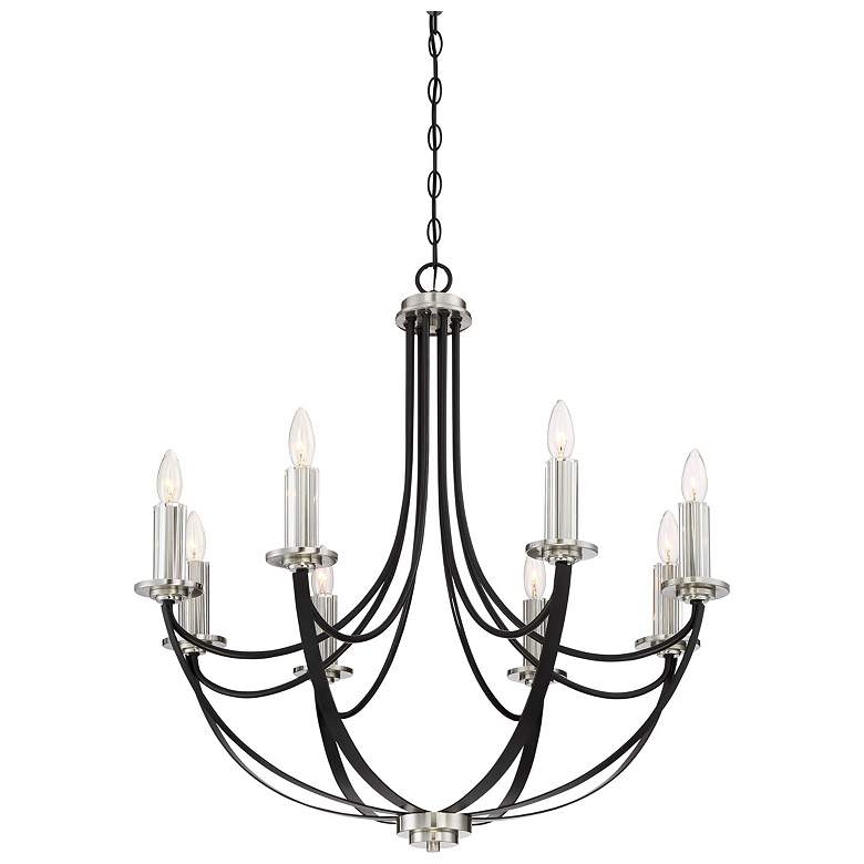 Image 3 Quoizel Alana 30" Wide 8-Light Mystic Black Chandelier more views