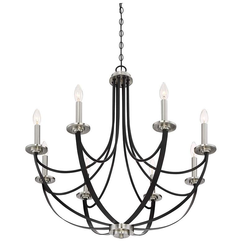 Image 7 Quoizel Alana 30" Wide 8-Light Mystic Black Chandelier more views