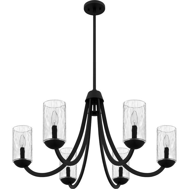 Image 4 Quoizel Allard 32" Wide Matte Black 6-Light Chandelier more views
