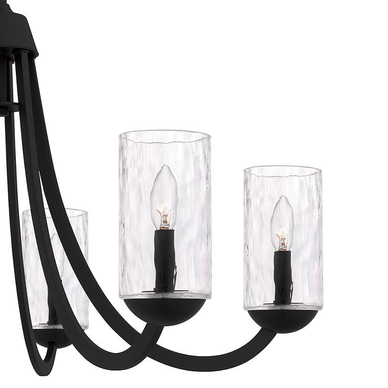 Image 5 Quoizel Allard 32" Wide Matte Black 6-Light Chandelier more views