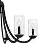 5_Quoizel Allard 32" Wide Matte Black 6-Light Chandelier more views