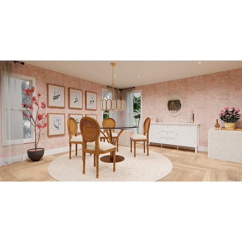 Image 4 Quoizel Amalia 22" Wide Light Gold 4-Light Pendant more views