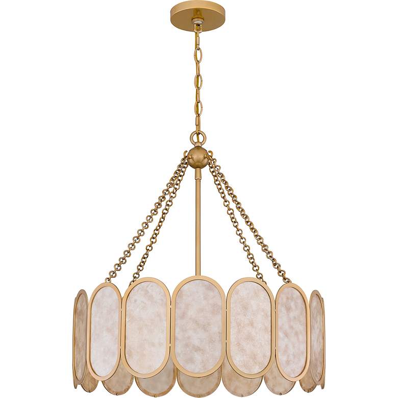 Image 5 Quoizel Amalia 22" Wide Light Gold 4-Light Pendant more views